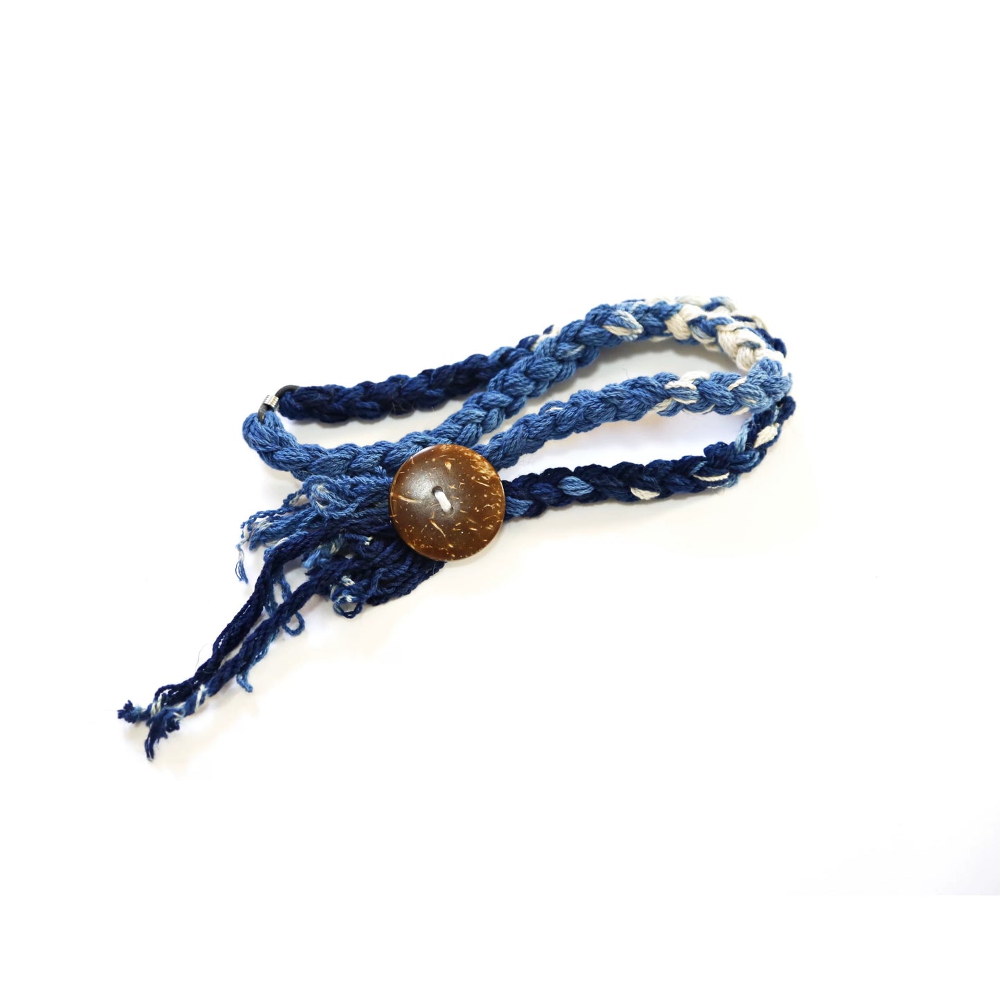 Indigo Dye Lhamo Necklace