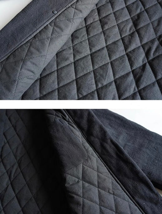 Black Padded Noragi Jacket