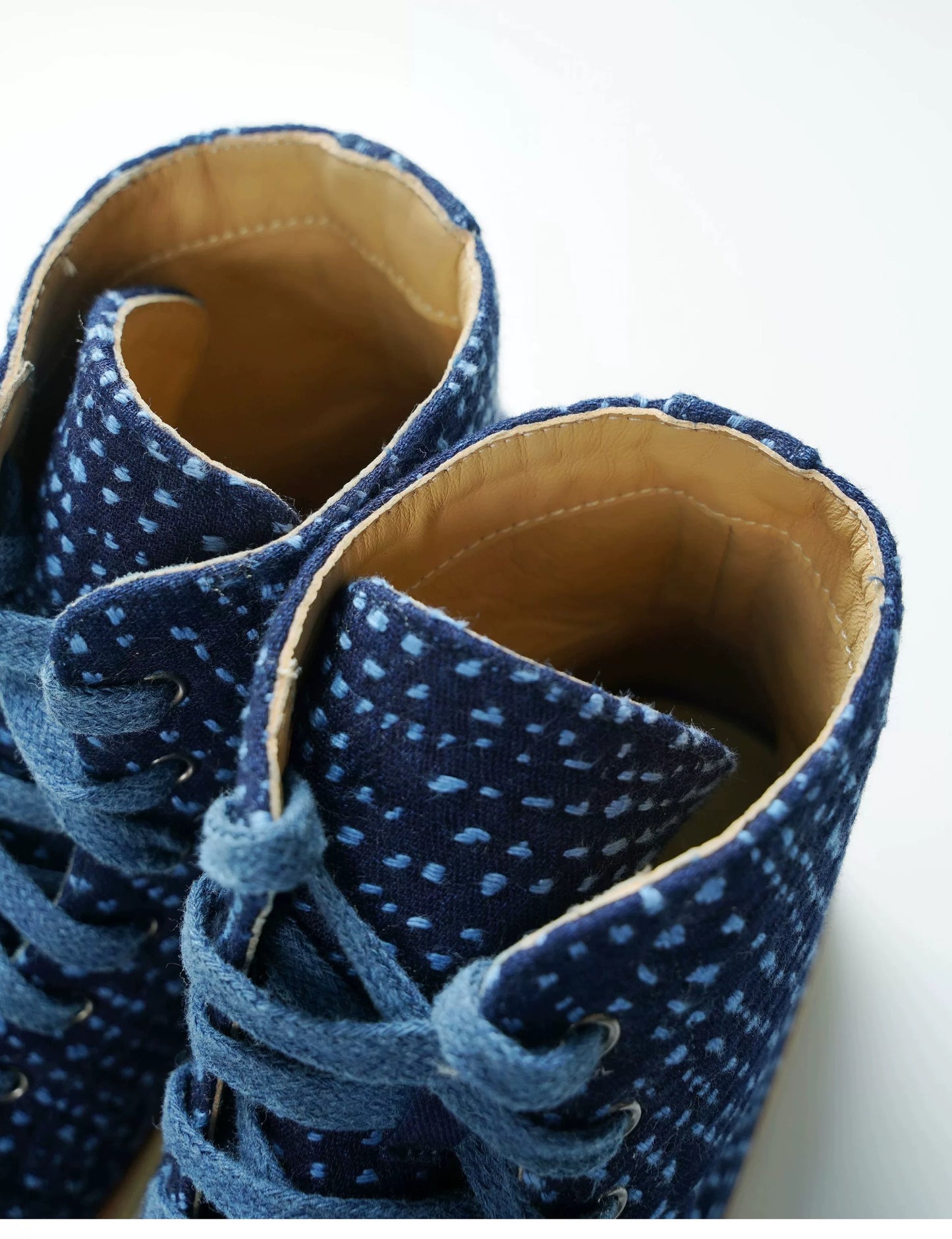 Indigo Dye Sashiko Sakura Boot