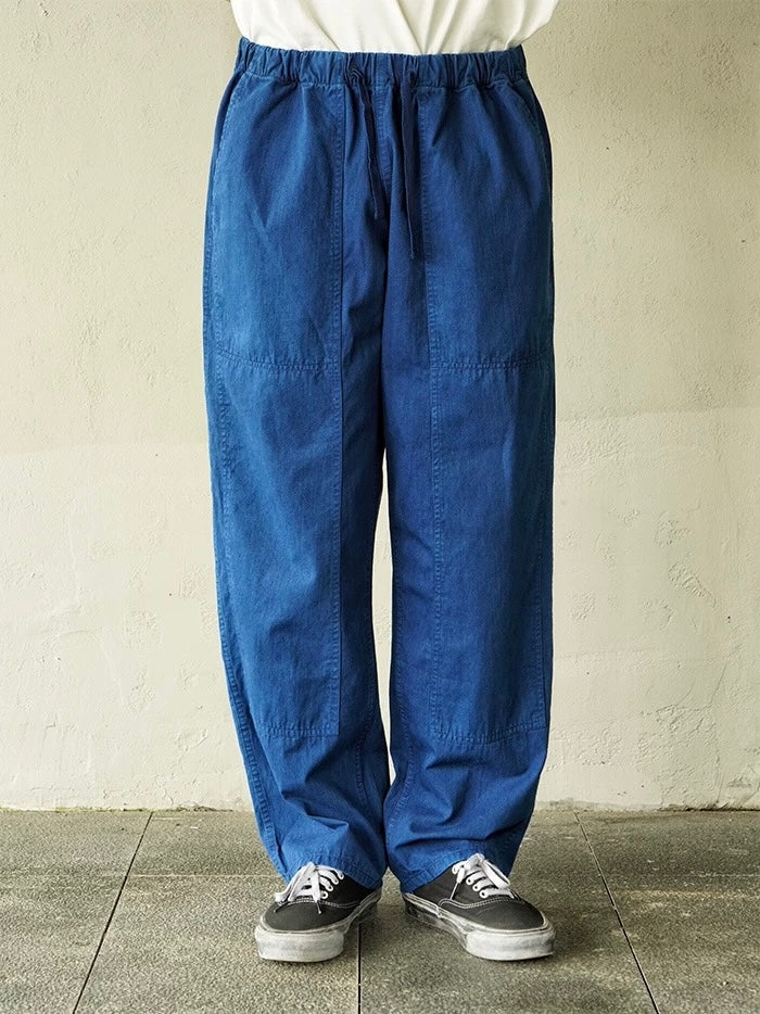 Indigo Dye Basic Worker Pants