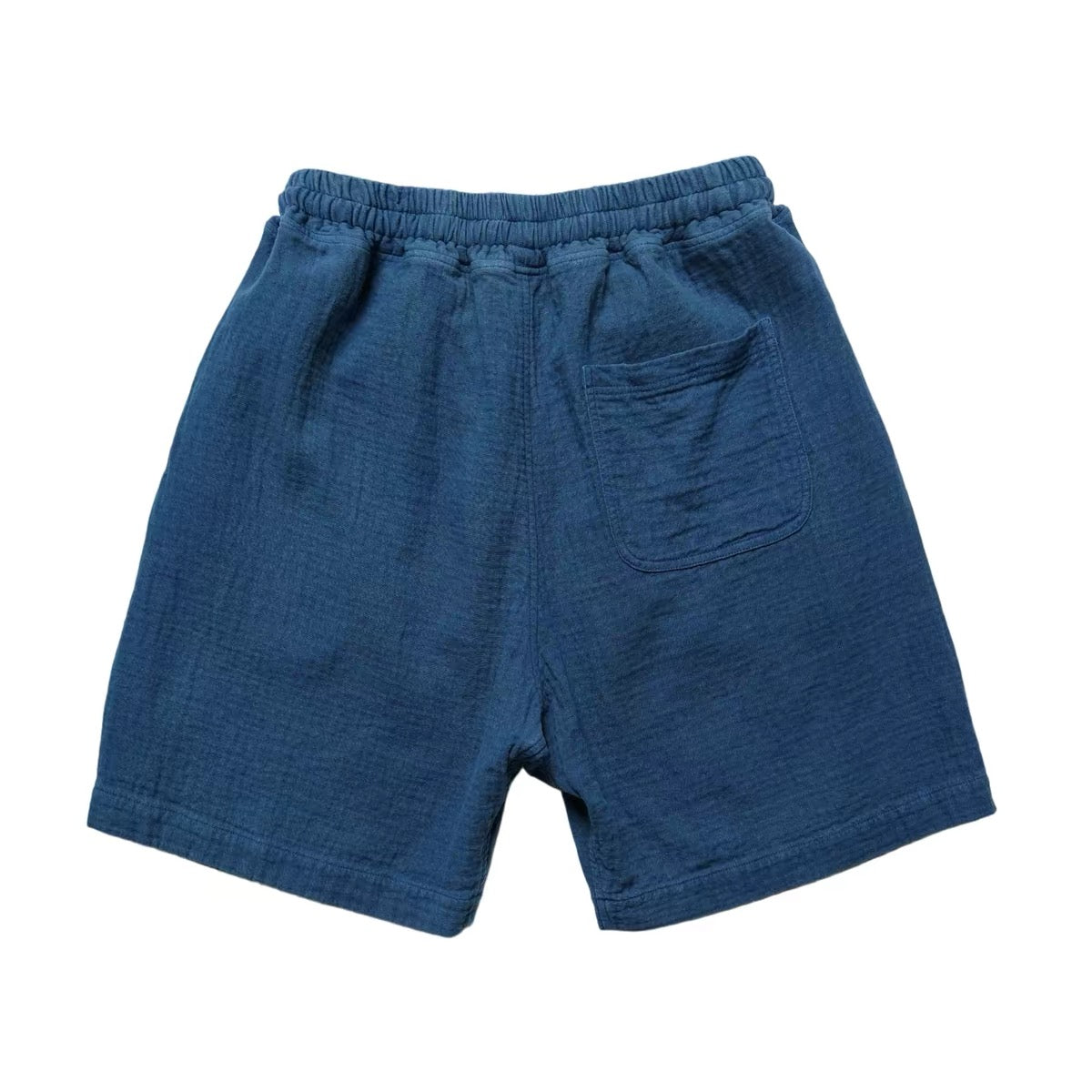 Hand-Dyed Indigo Double Gauze Easy Shorts