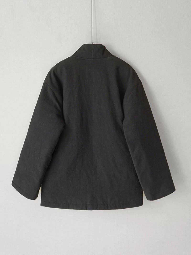 Black Padded Noragi Jacket