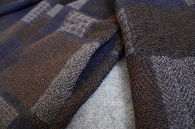 Patchwork Herringbone Noragi Coat