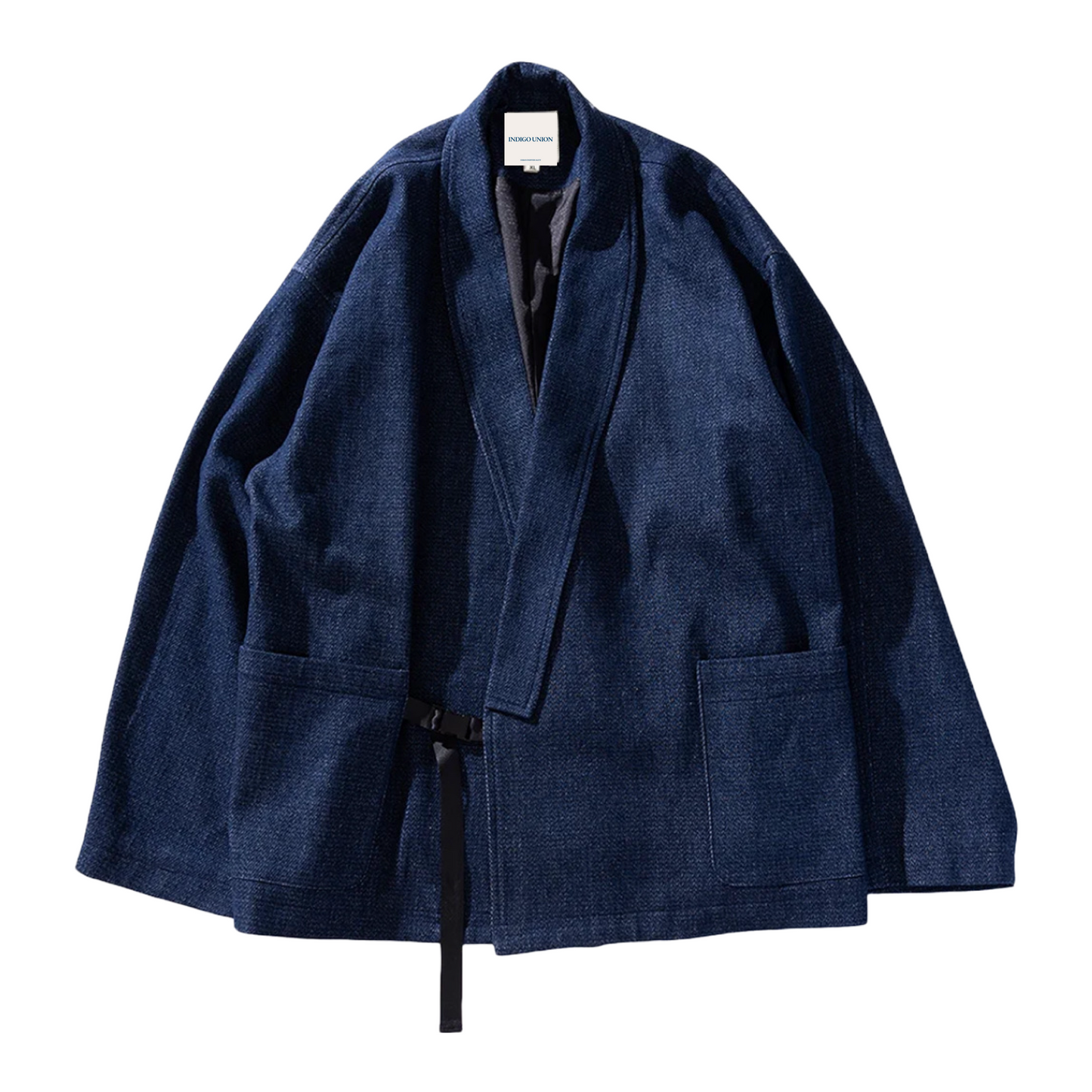 Blue Strap Collar Noragi Jacket