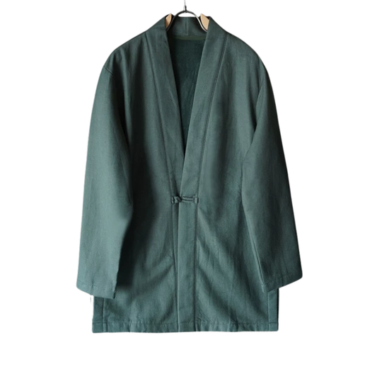 Green Longline Haori Coat