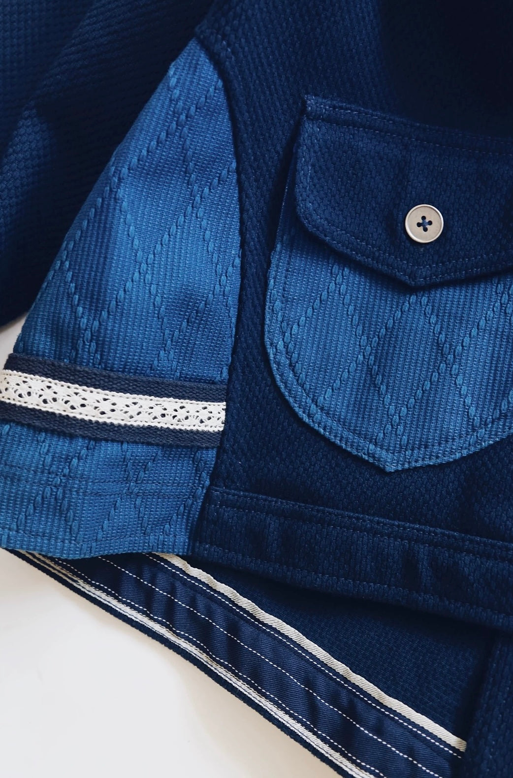 Indigo Dye Kendo Sashiko Heavyweight Coat