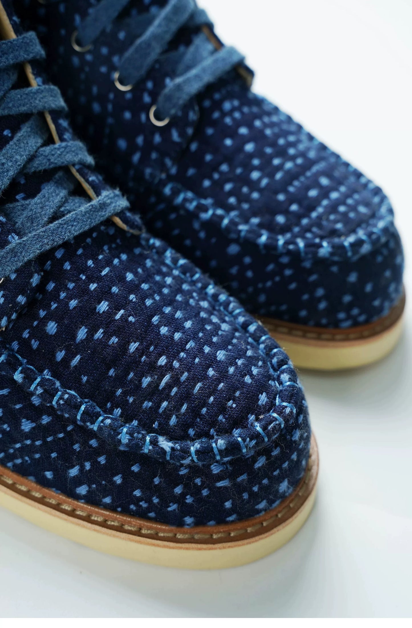 Indigo Dye Sashiko Sakura Boot