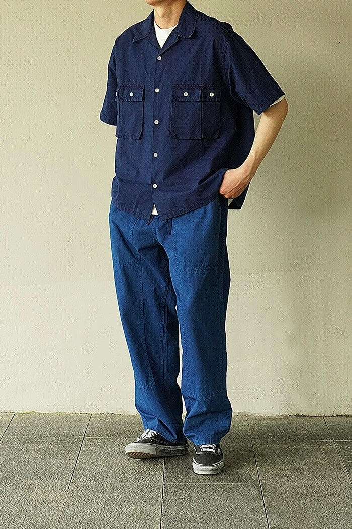 Indigo Dye Basic Worker Pants