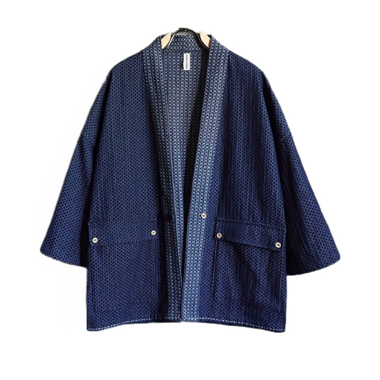 Washed Denim Kimono Jacket