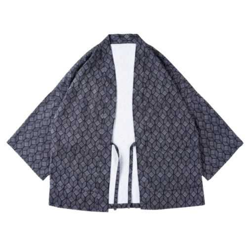 Checked Patchwork Flannel Haori Jacket - Unique and Cozy – Indigo