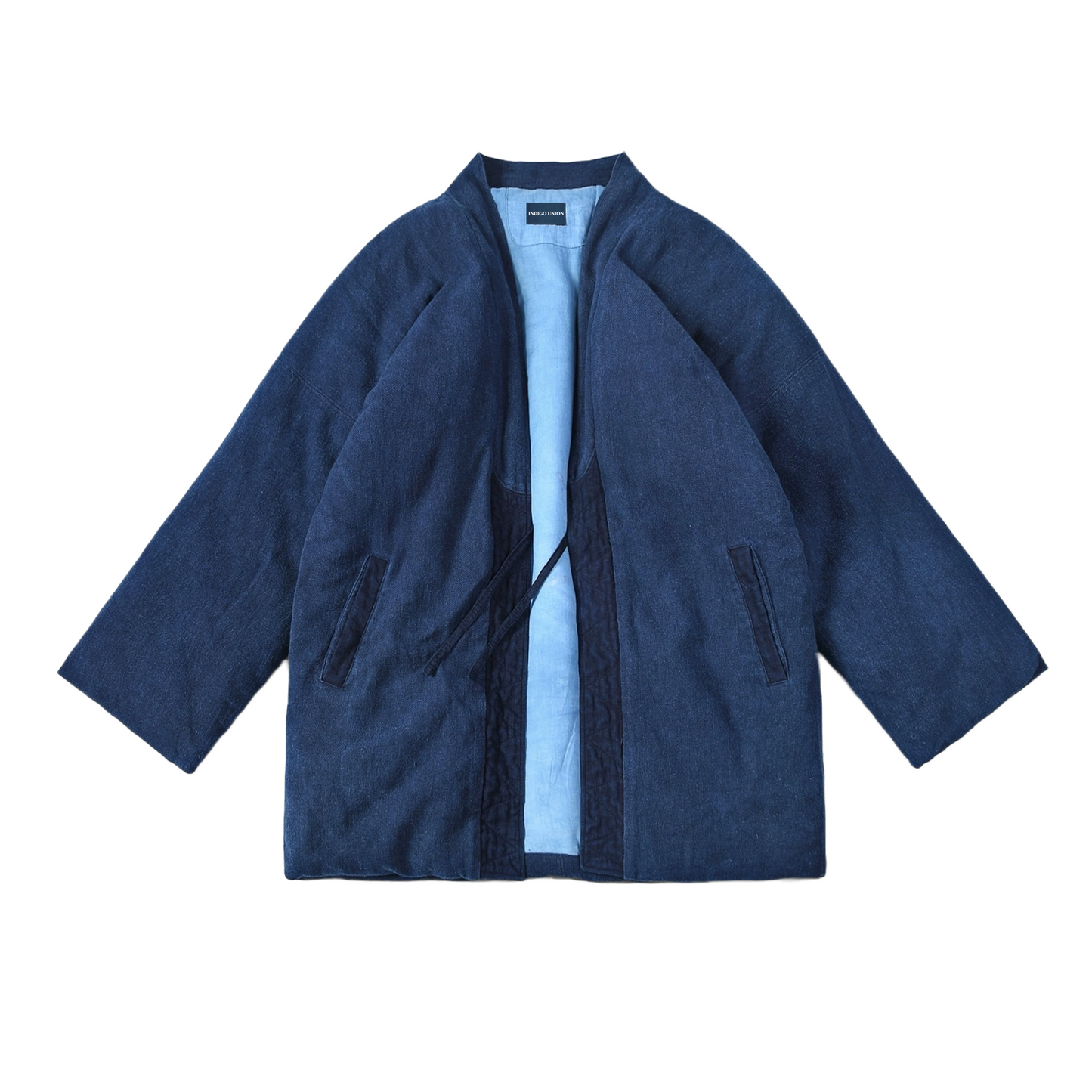 Indigo Dye French Hemp Noragi Jacket