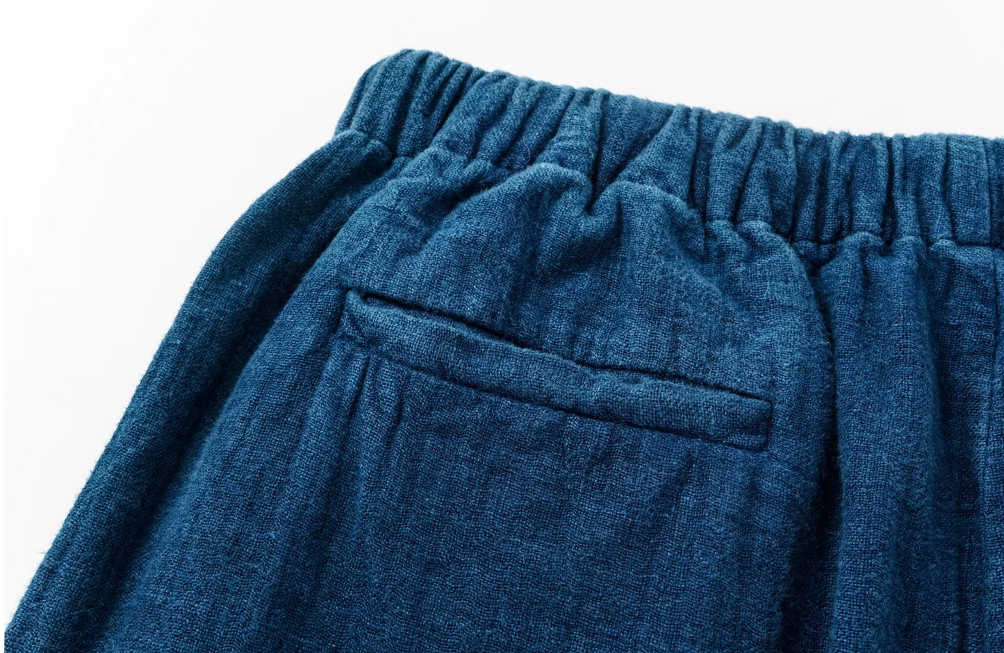 Indigo Dye Wide Leg Pants