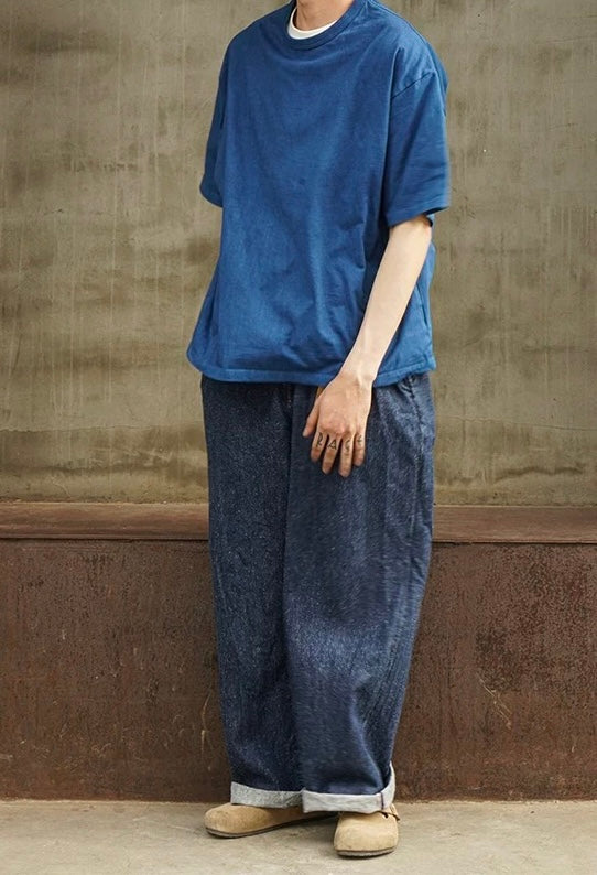 Indigo Dye Basic T-Shirt