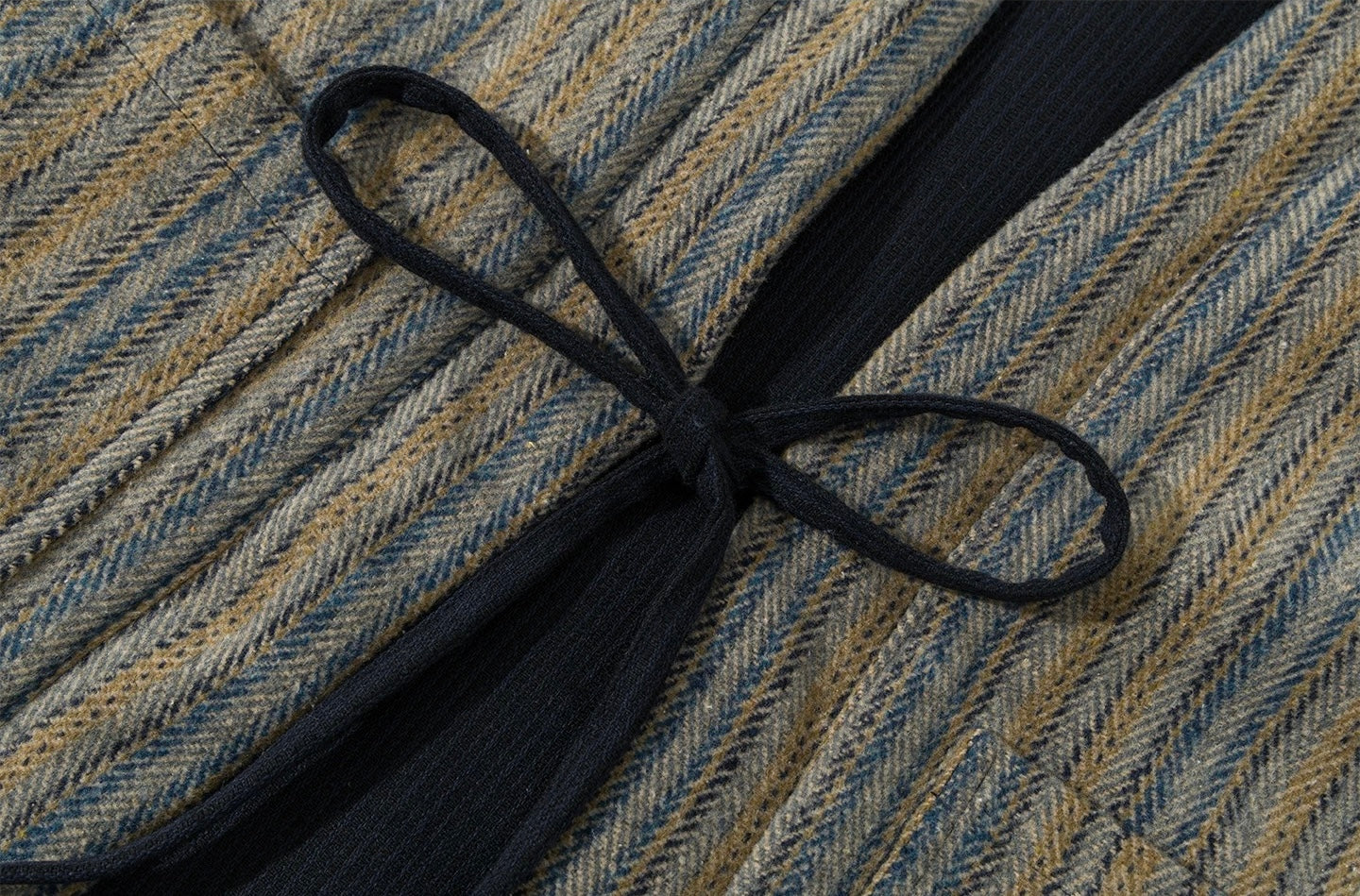 Navy Reversible Stripe Noragi Jacket