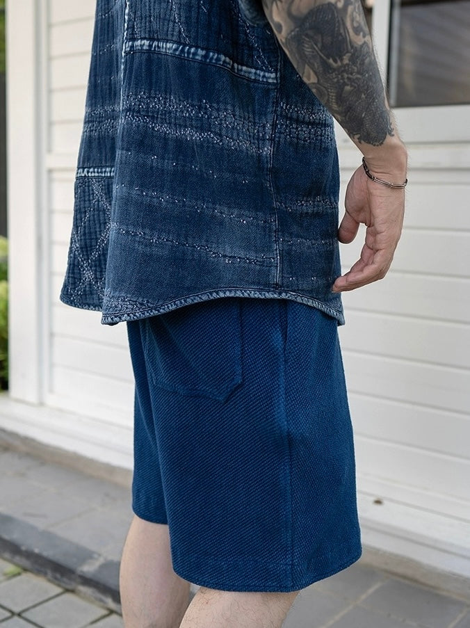 Indigo Dye Kendo Shorts