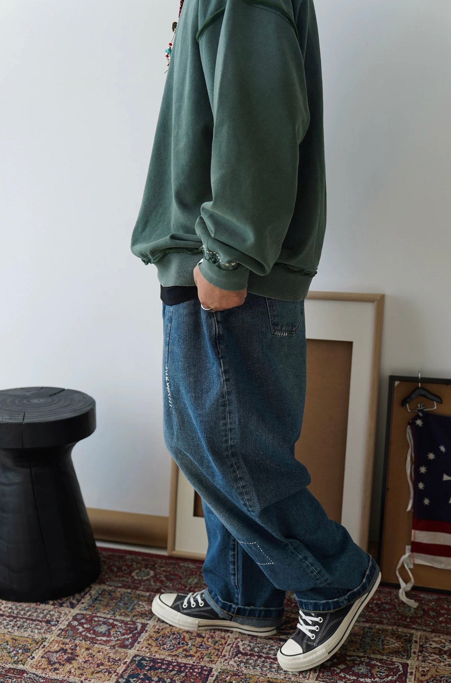 Sashiko Denim Pants