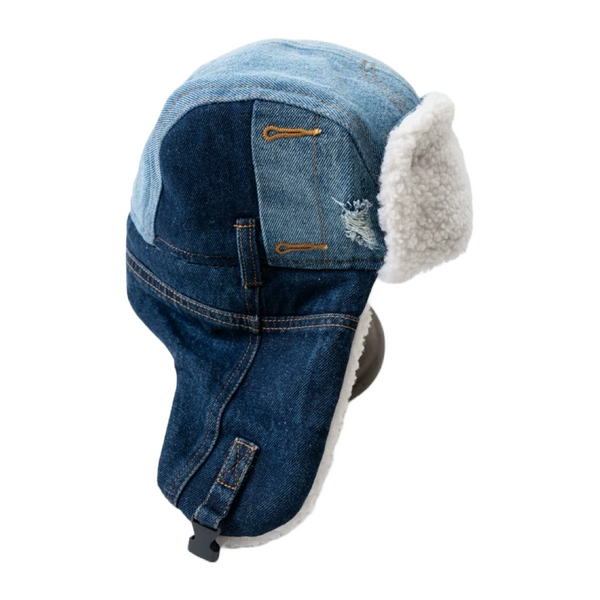 Indigo Dye 2-Tone Patchwork Baseball Cap | Unique Handcrafted