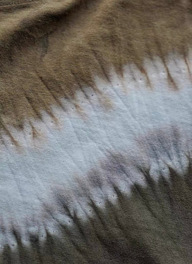 Shibori Wave Diagonal Tie Dye Tee