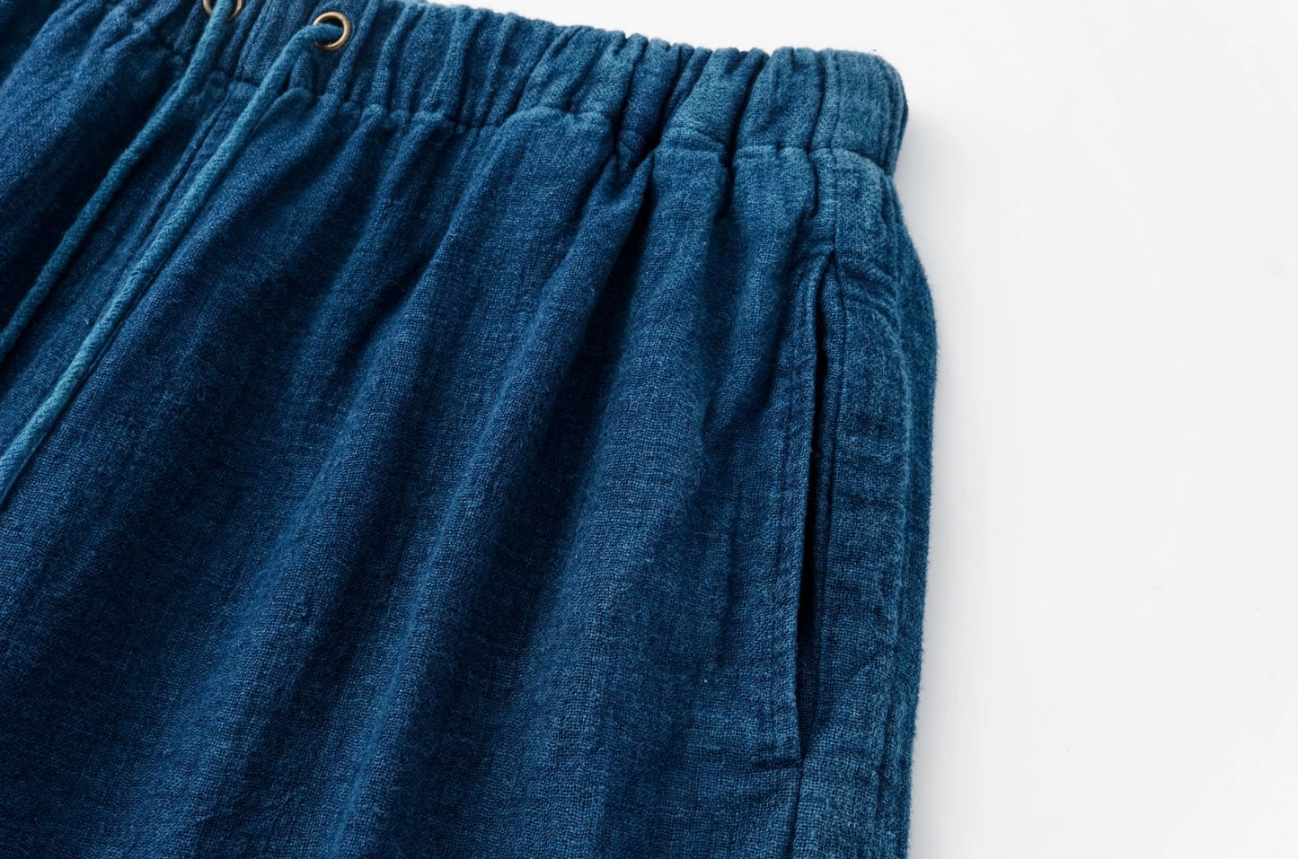 Indigo Dye Wide Leg Pants