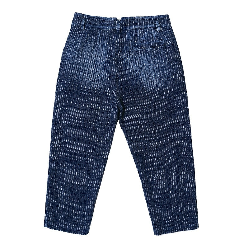 Indigo Dye Sashiko Tapered Pants