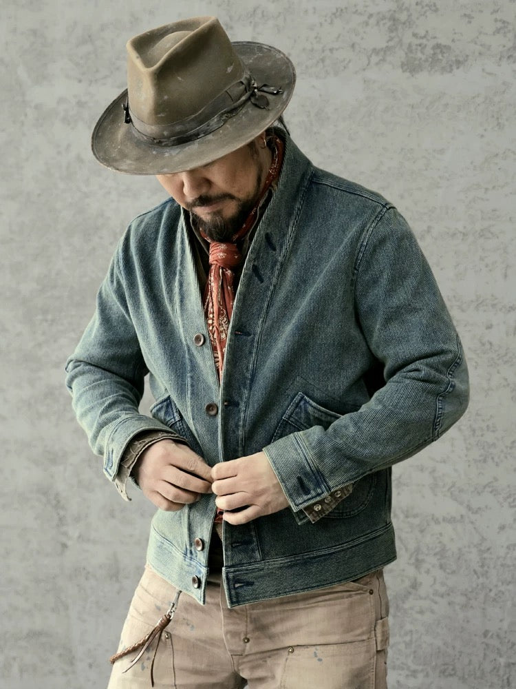 Indigo Dye Americana Noragi Jacket