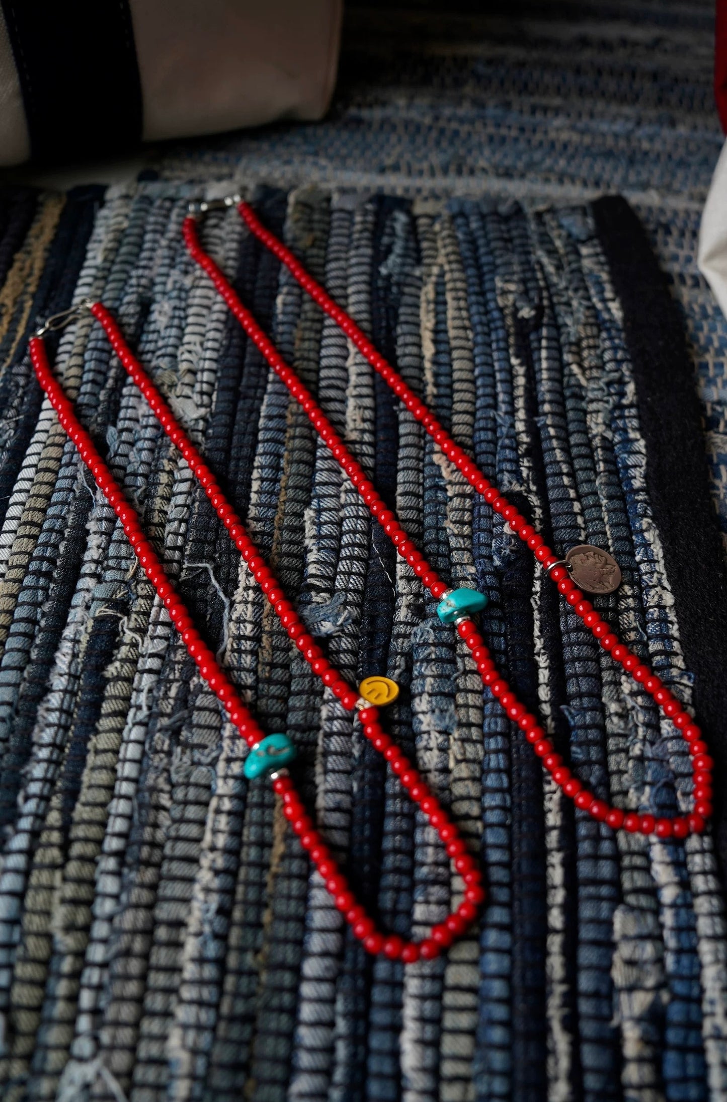 Red Glass Bead Necklace