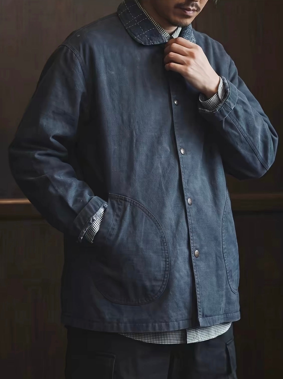 Indigo Dye Vintage N-1 Deck Jacket