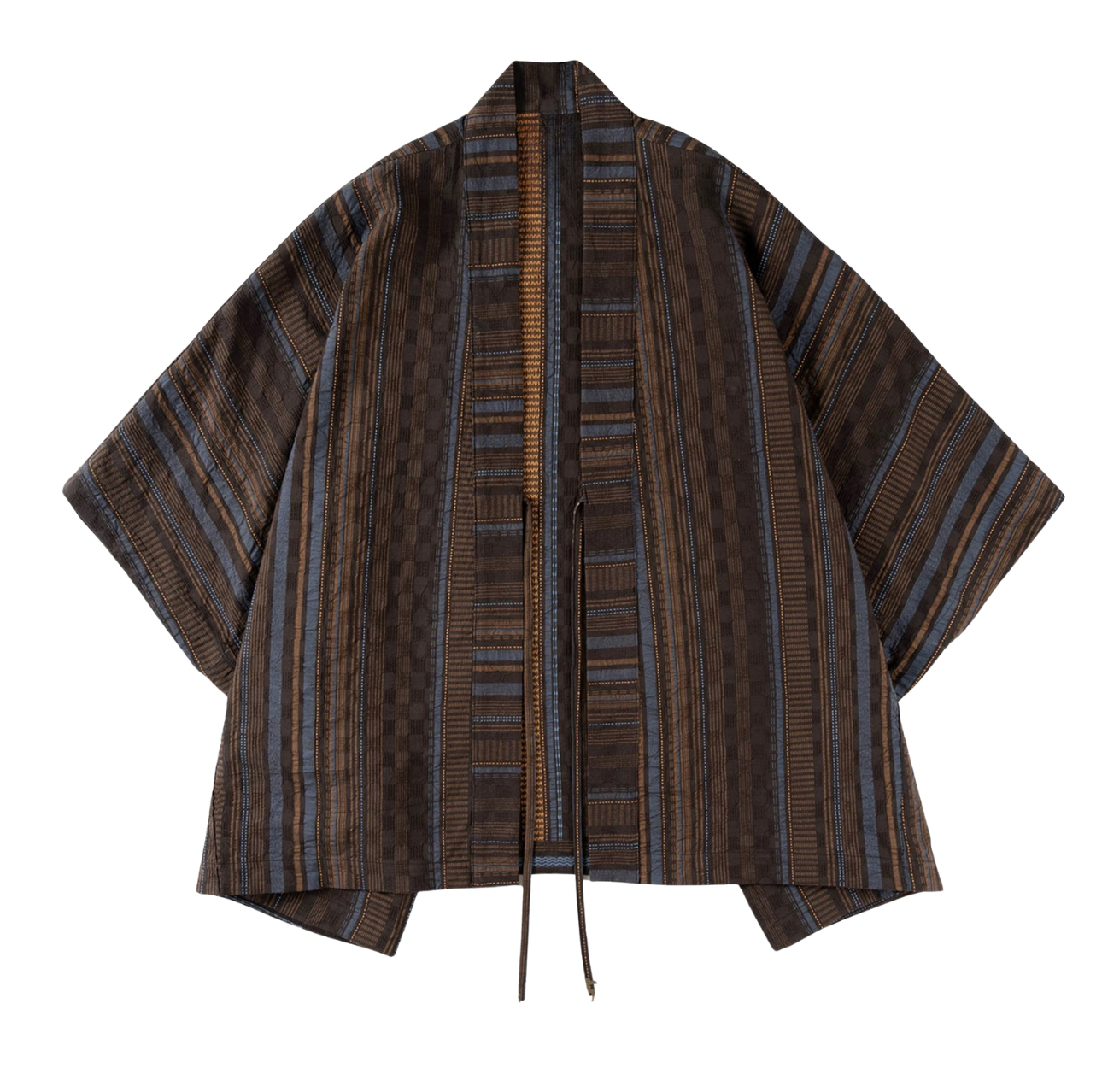 Multi-Stripe Sashiko Hanten Jacket