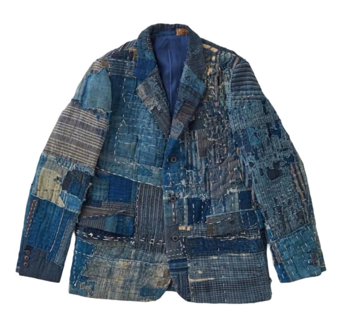 Handmade Boro Patchwork Blazer Jacket