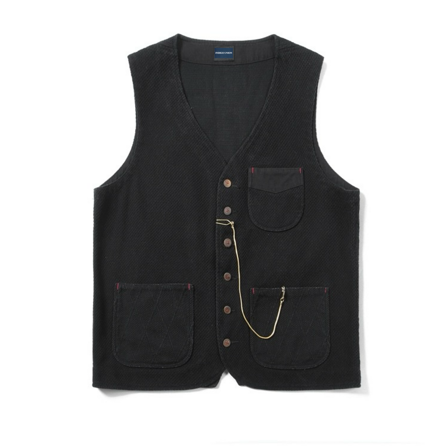 Black Sashiko Kendo Vest