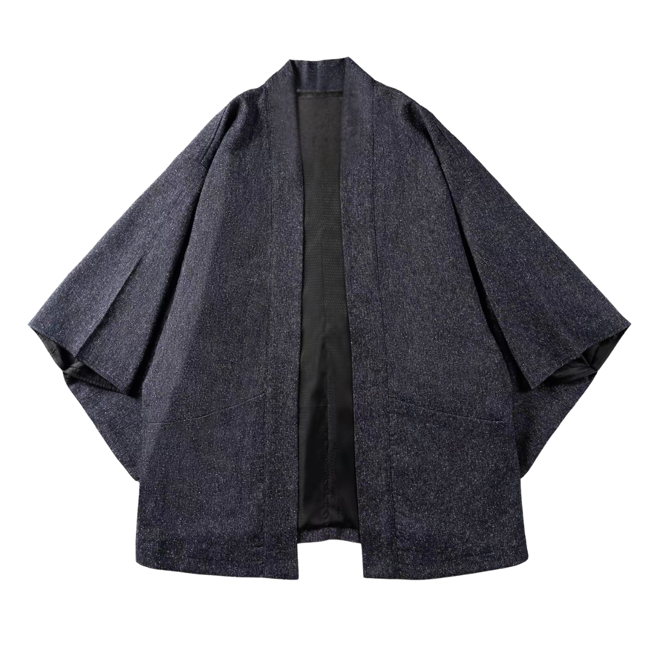 Dark Grey Pinstripe Hanten Jacket