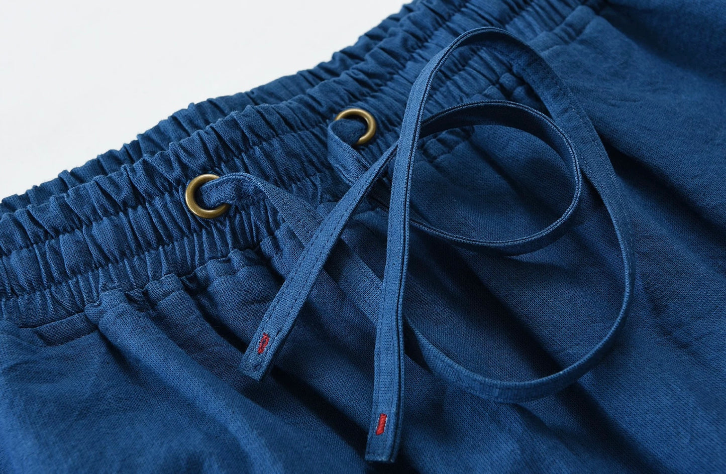 Indigo Dye Basic Kasuri Twill Shorts