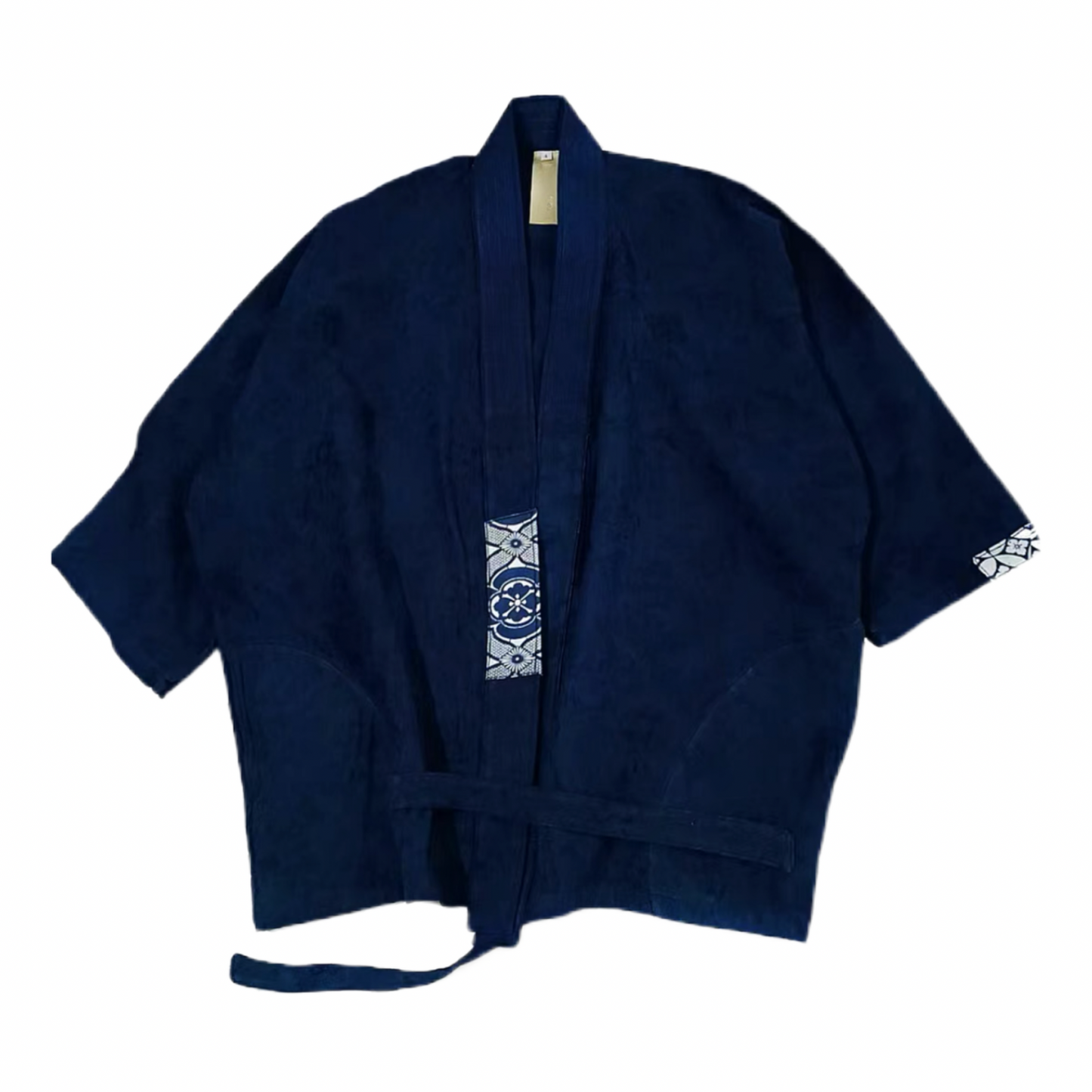 Indigo Dye Jacquard Kimono Jacket