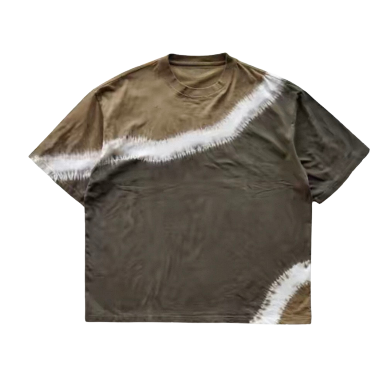 Shibori Wave Diagonal Tie Dye Tee