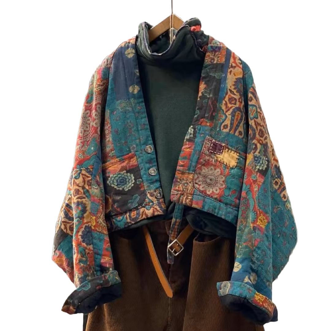 Folk Patchwork Noragi Jacket