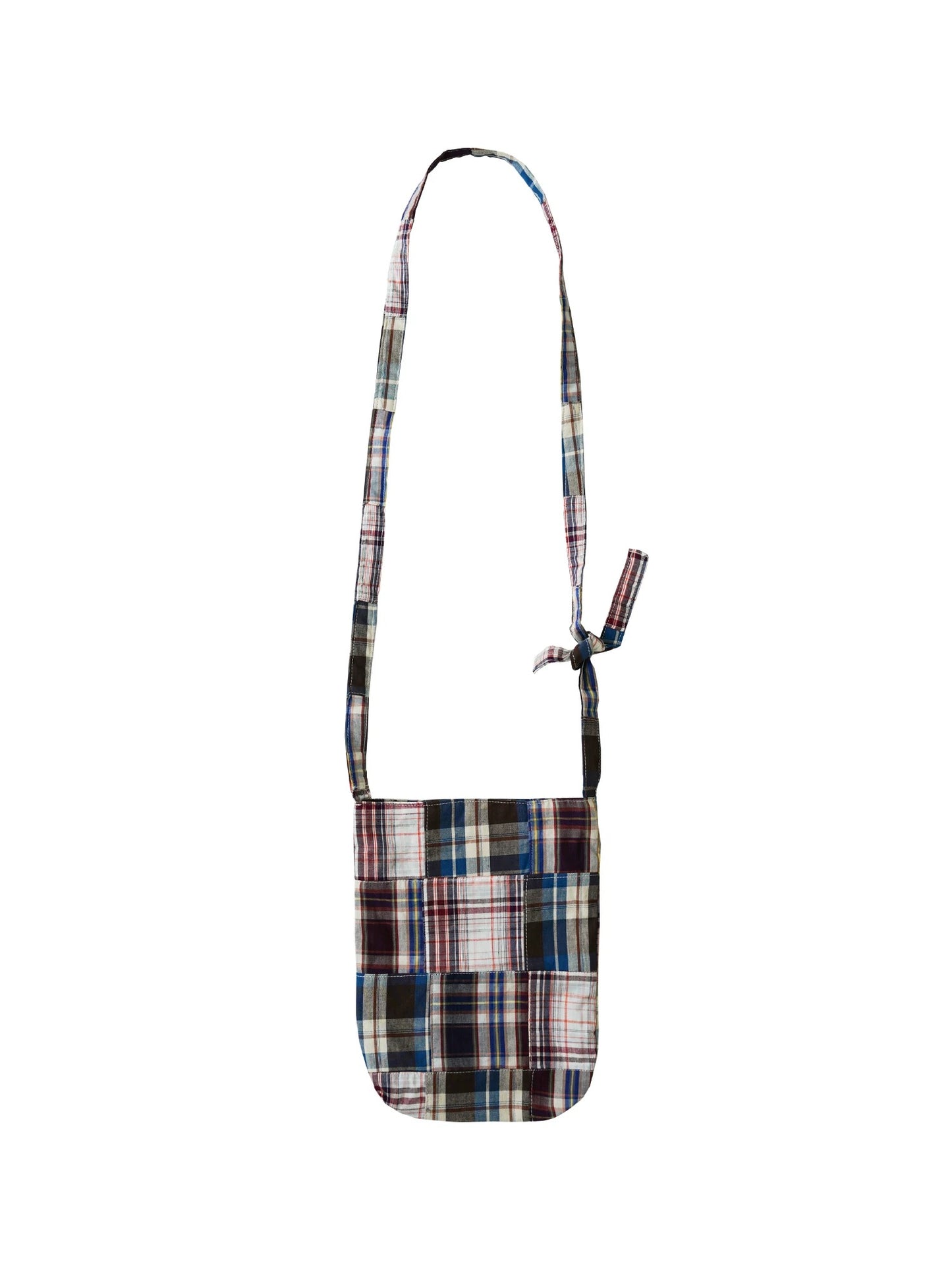 Checked Patchwork Crossbody Bag