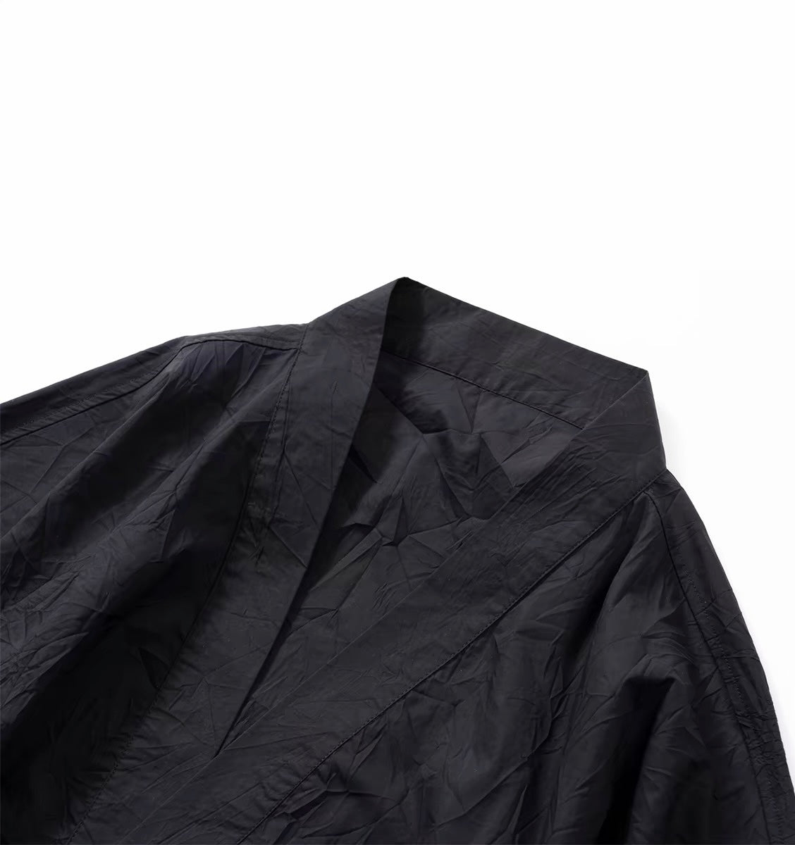 Black 3/4 Sleeve Noragi Jacket