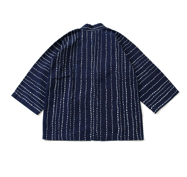 Striped 3/4 Sleeve Kimono Jacket