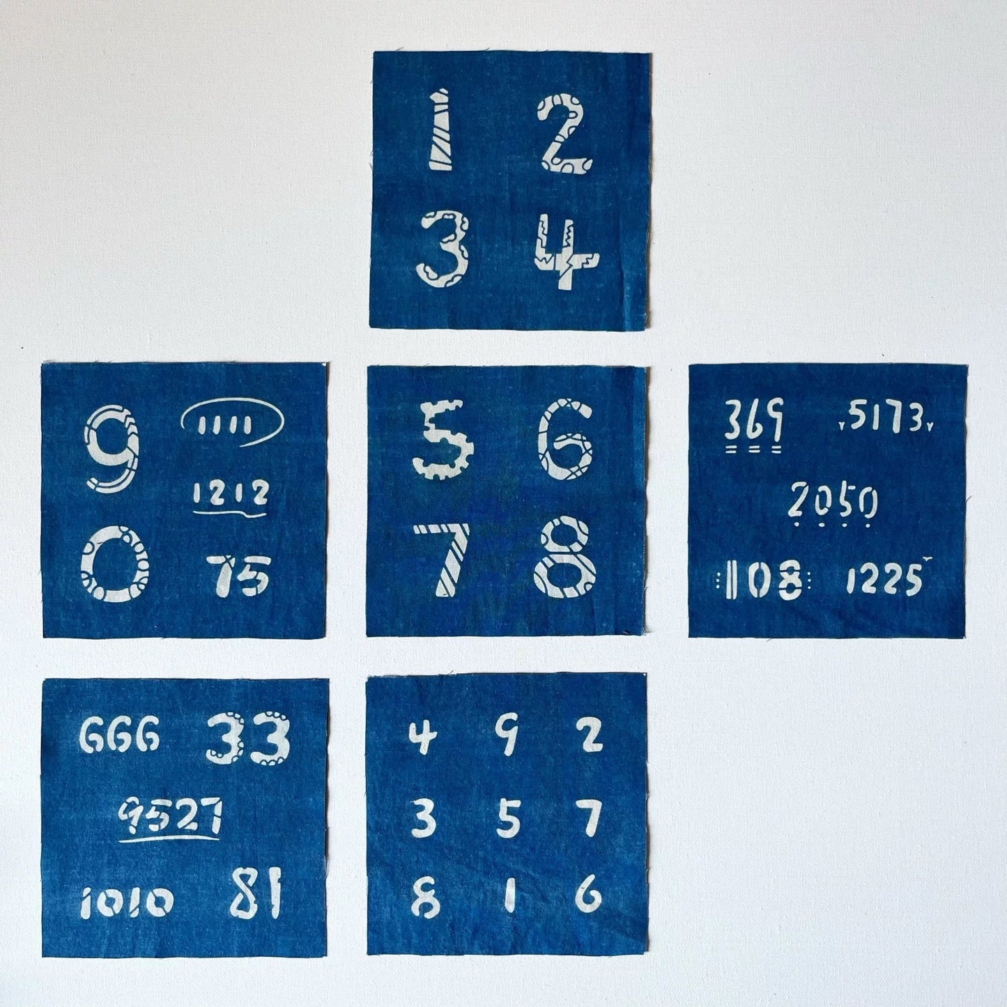 Numerical Rhythm Fabric Scraps Bundles