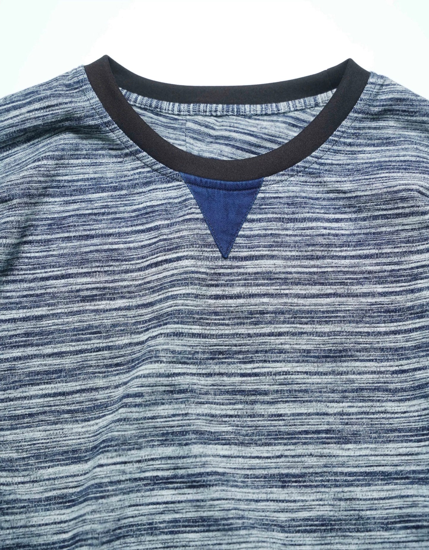 Indigo Dye Sashiko Kasuri Sweatshirt