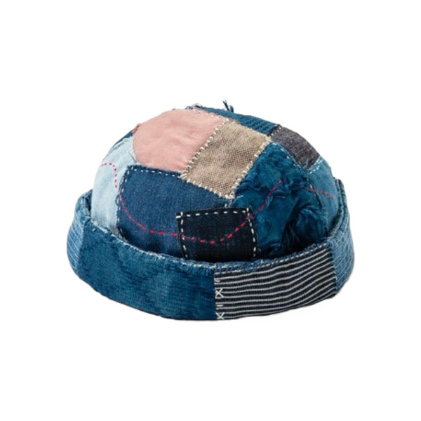 Indigo Dye Patchwork Sashiko Melon Hat – Indigo Union