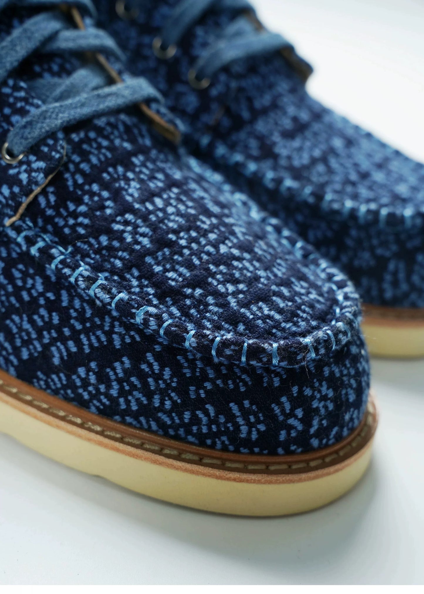 Indigo Dye Sashiko Heavy Boot