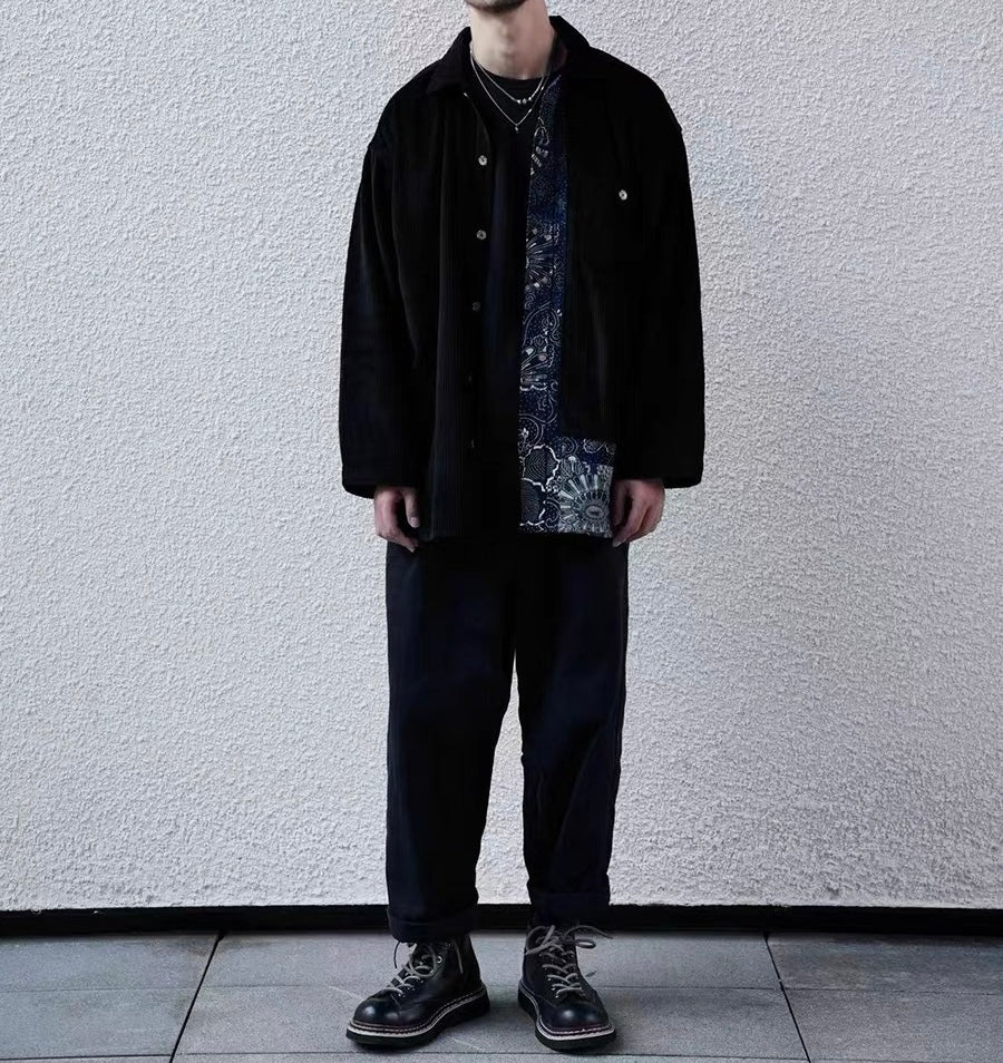 Corduroy Patchwork Kofu Shirt