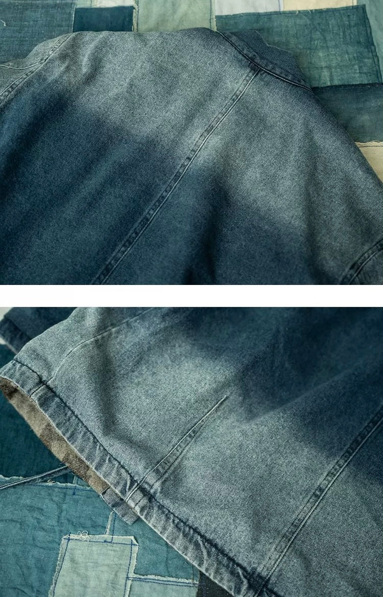 Denim Folk Reversible Haori Jacket