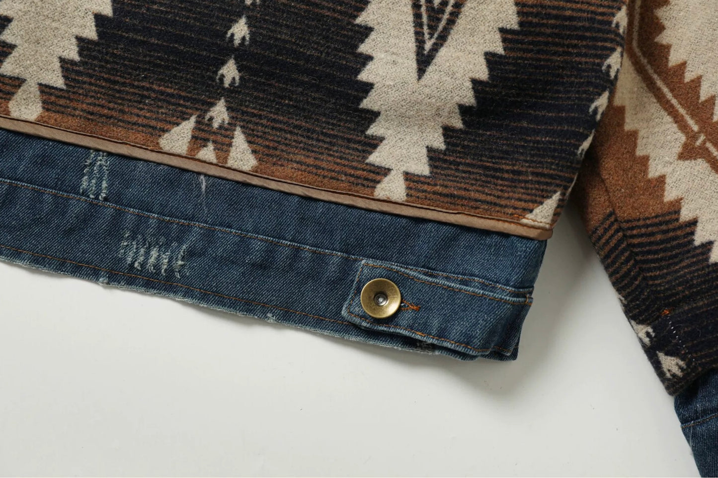 Patchwork Folk Denim Jacket