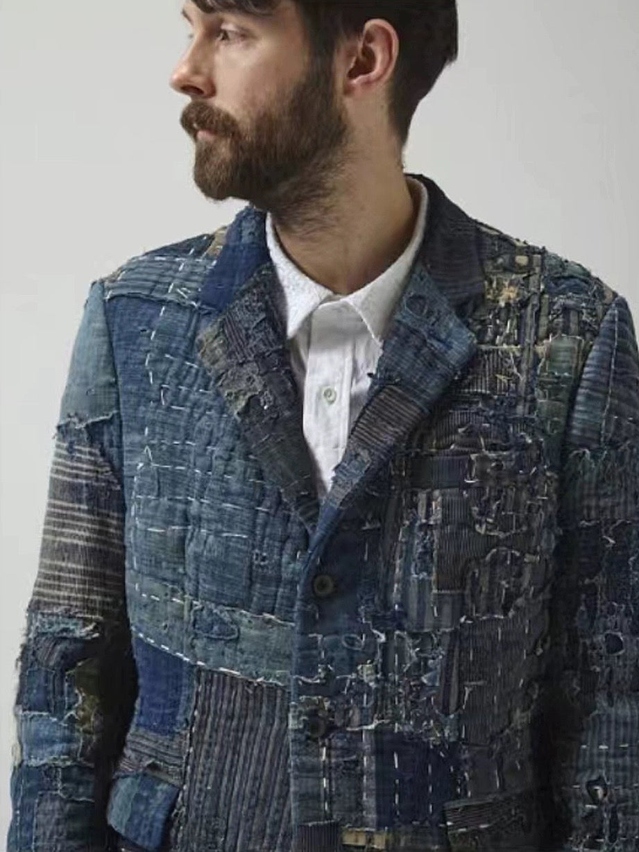 Handmade Boro Patchwork Blazer Jacket