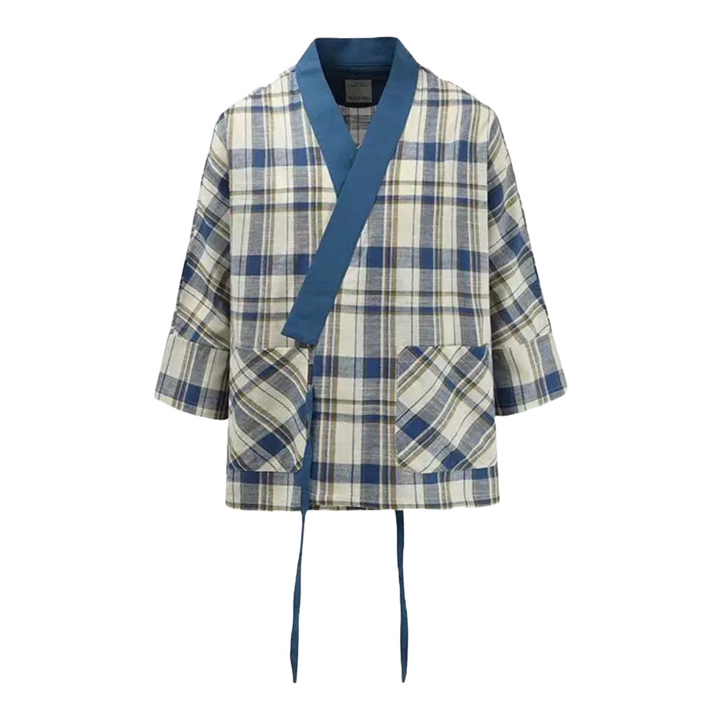 Retro Checked Lightweight Haori Jacket