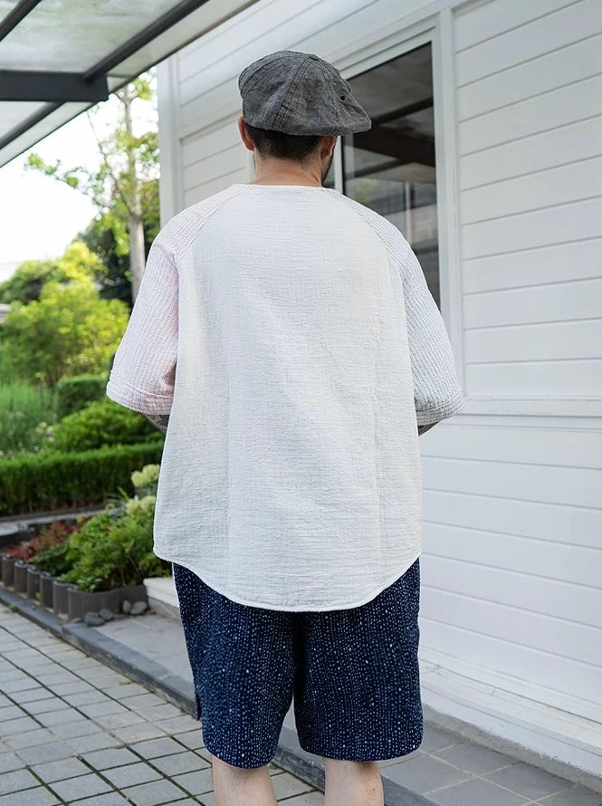 Tricolor Sashiko T-Shirt