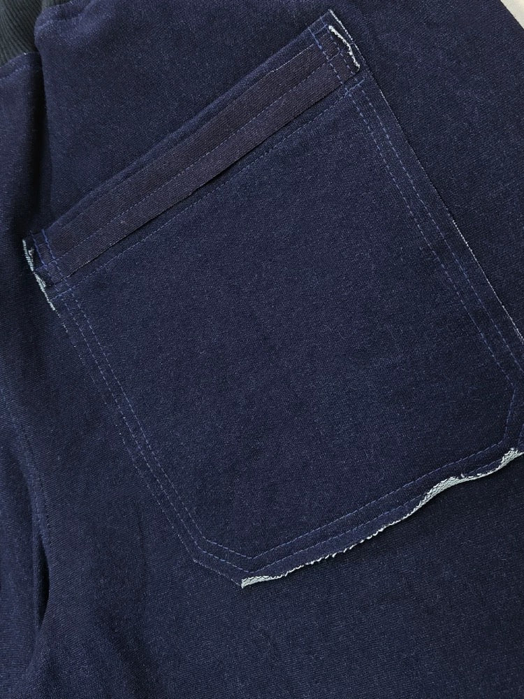Sashiko Elastic Waist Shorts