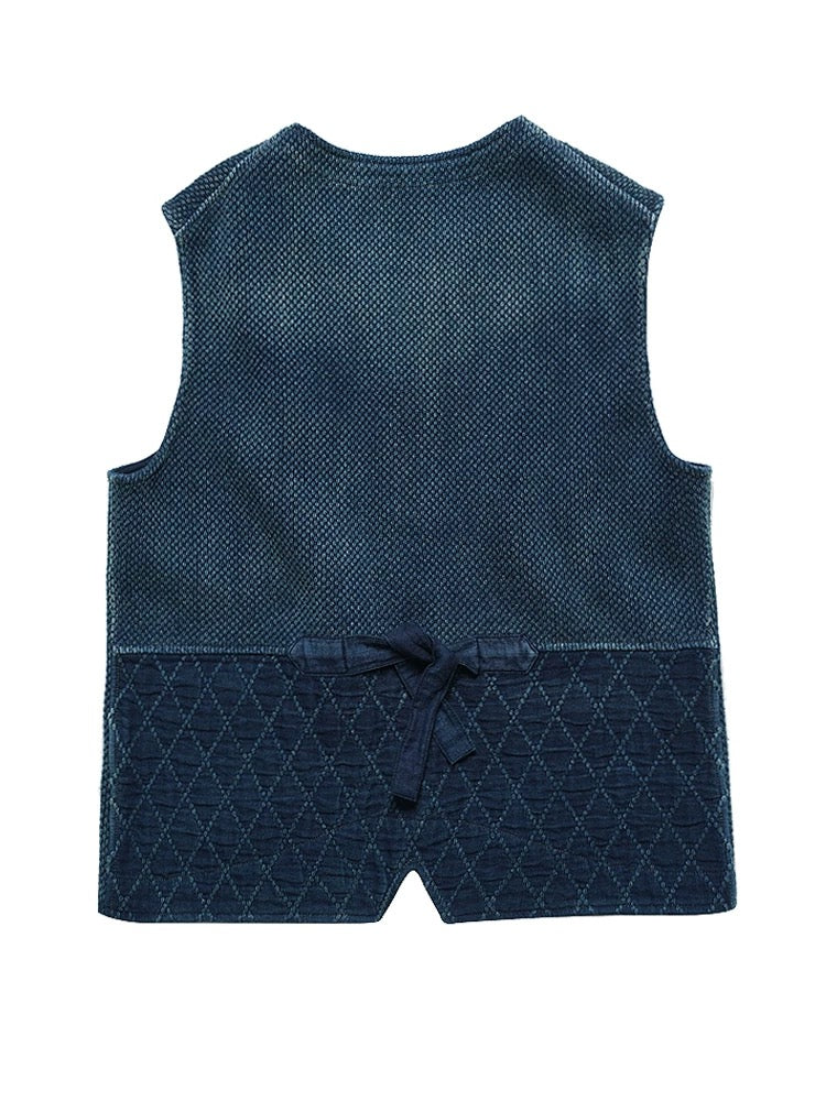 Indigo Dye Kendo French Vest